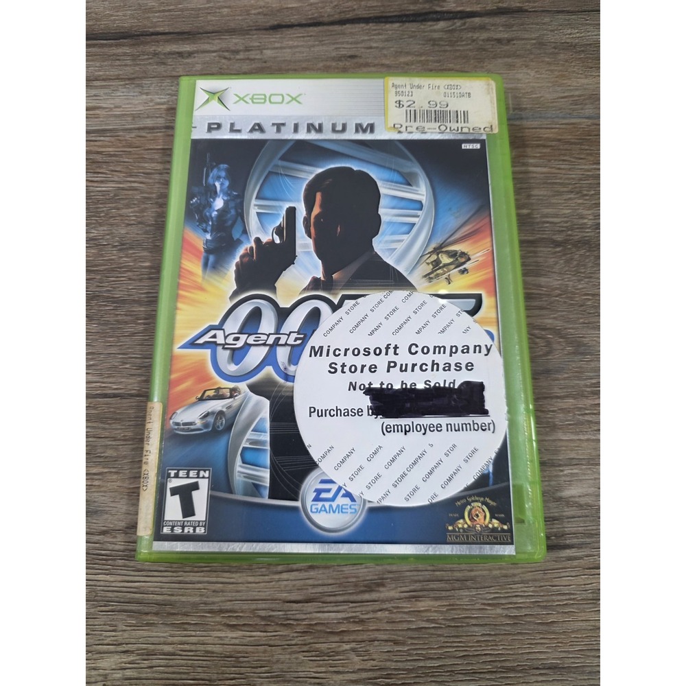 James Bond 007 in Agent Under Fire (Microsoft Xbox, 2002) With Manual CIB